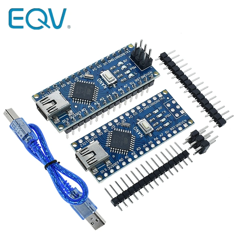 Для arduino Nano V3.0 контроллер ATMEGA328P ATMEGA328 CH340+ USB кабель