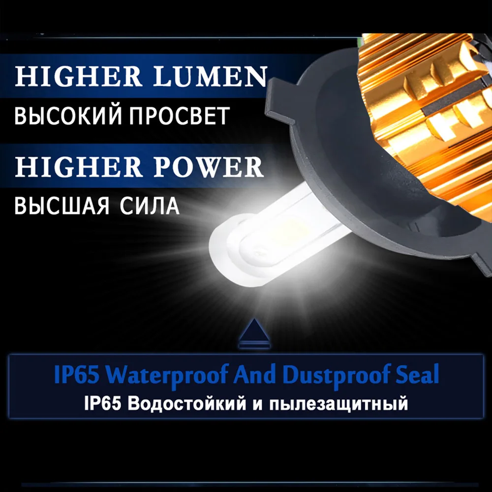 PANDUK светодиодный головной светильник 16000LM 4300K 6000K 9005 H1 880 H4 H3 H7 H11 3000K 9006 HB3 HB4 лампы