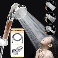 bath shower head 3 modes adjustable showerhead jetting shower head high pressure saving water bathroom filter shower spa nozzle