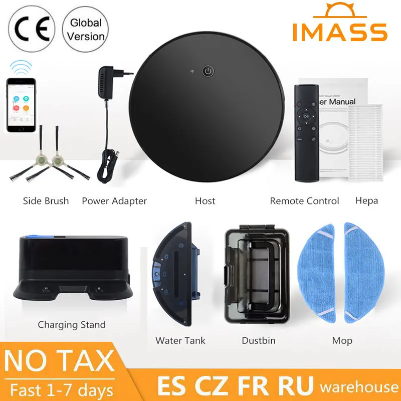 

IMASS Robot Vacuum Cleaner Automatic Sweeping Dust Mopping Mobile Home Smart Cleaning Wireless Robotic Automatic Charging