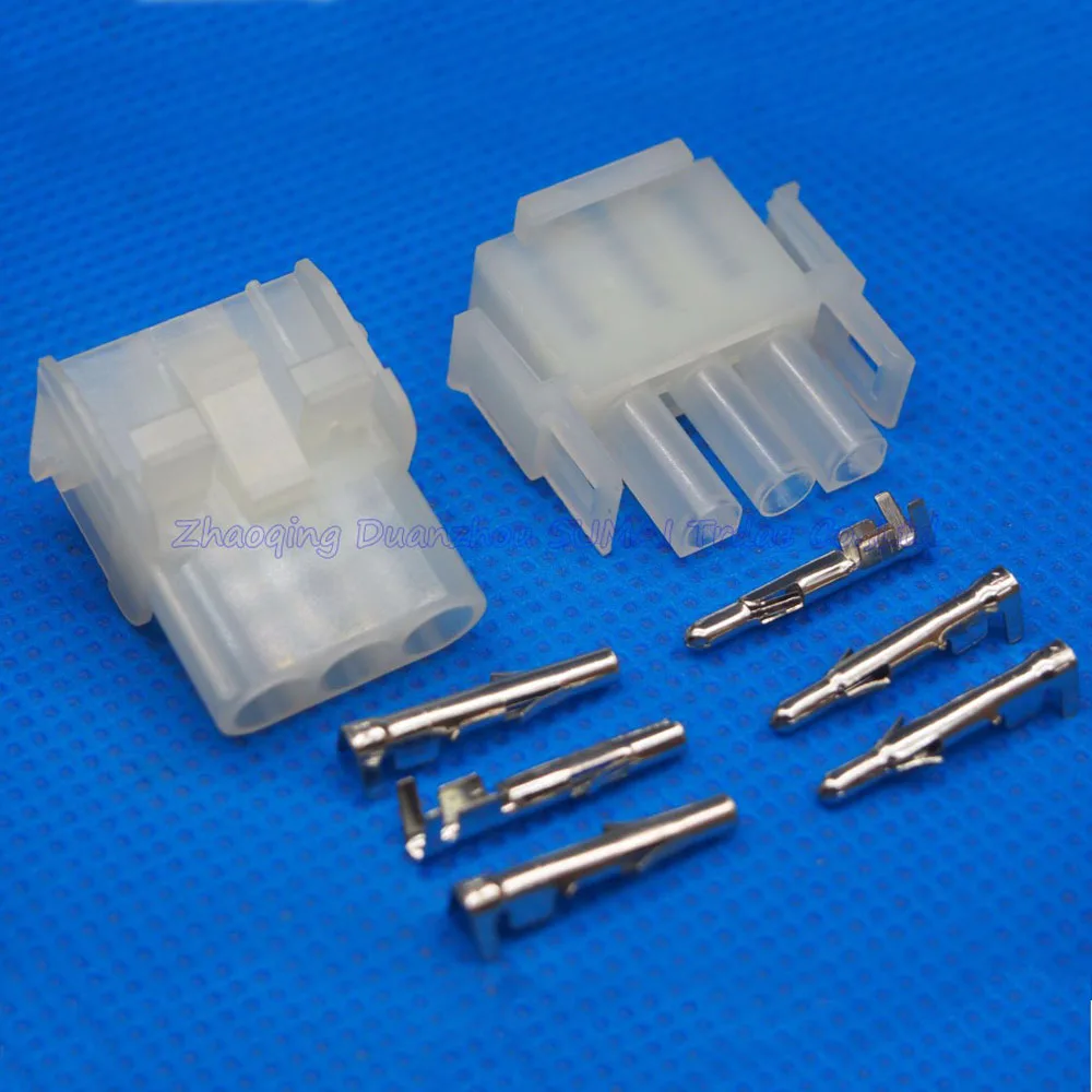 63080 3 Pin/way 6.3mm pitch Electrical connector kit (Housing+Terminal) for car/boat/motorbike ect | Обустройство дома