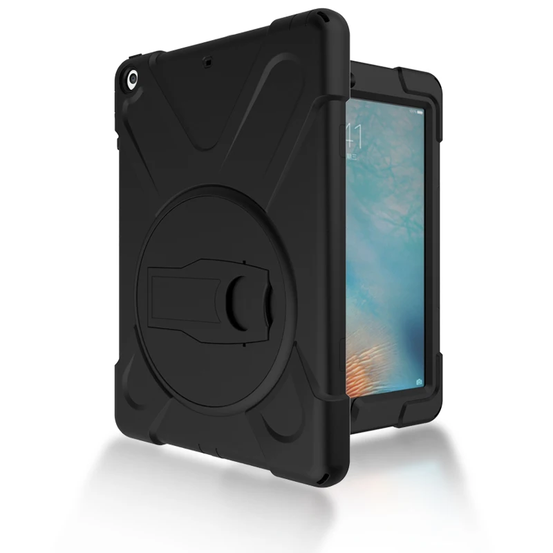 Чехол для нового iPad 9,7 6th iPad 9,7 планшет, безопасный сверхмощный ударопрочный Прочный чехол с 360 Вращающаяся подставка