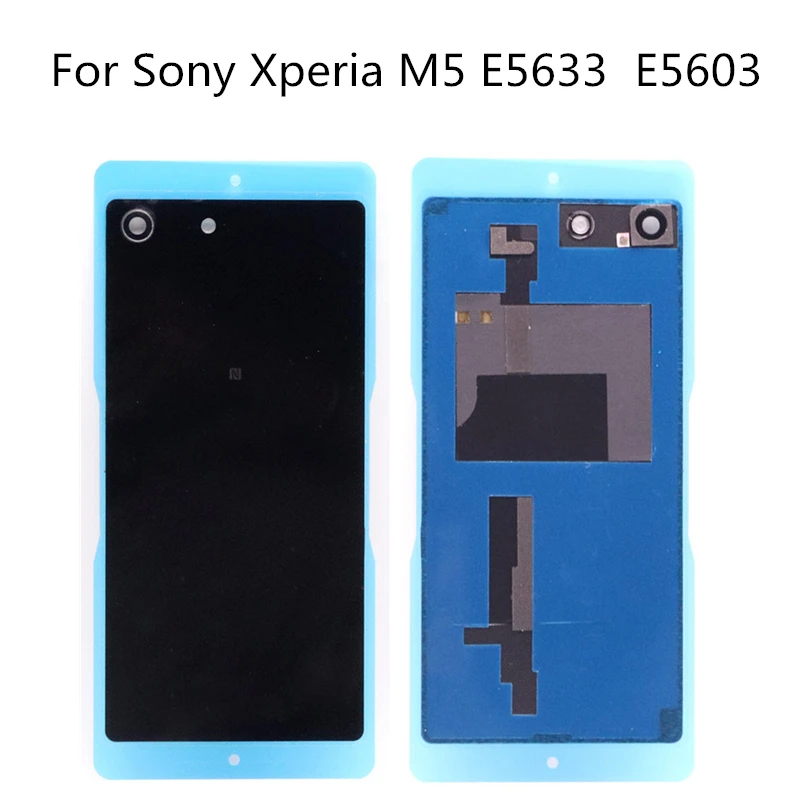 Sinbeda оригинал для sony Xperia M5 E5633 E5603 Задняя крышка батареи Стекло задняя дверь чехол