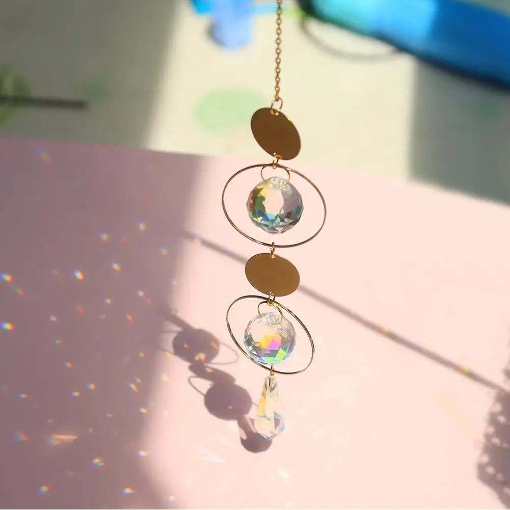 

1pcs 76mm Color Crystal Pendant Chandelier Suncatcher Drop Hanging Home Rainbow Lamp Decor Lighting Prisms Ornament Crystal C7M0