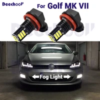 2pcs high quality canbus white car led front fog lamp fog light for vw for golf 7 mk7 vii 2015 2016 2017 2018