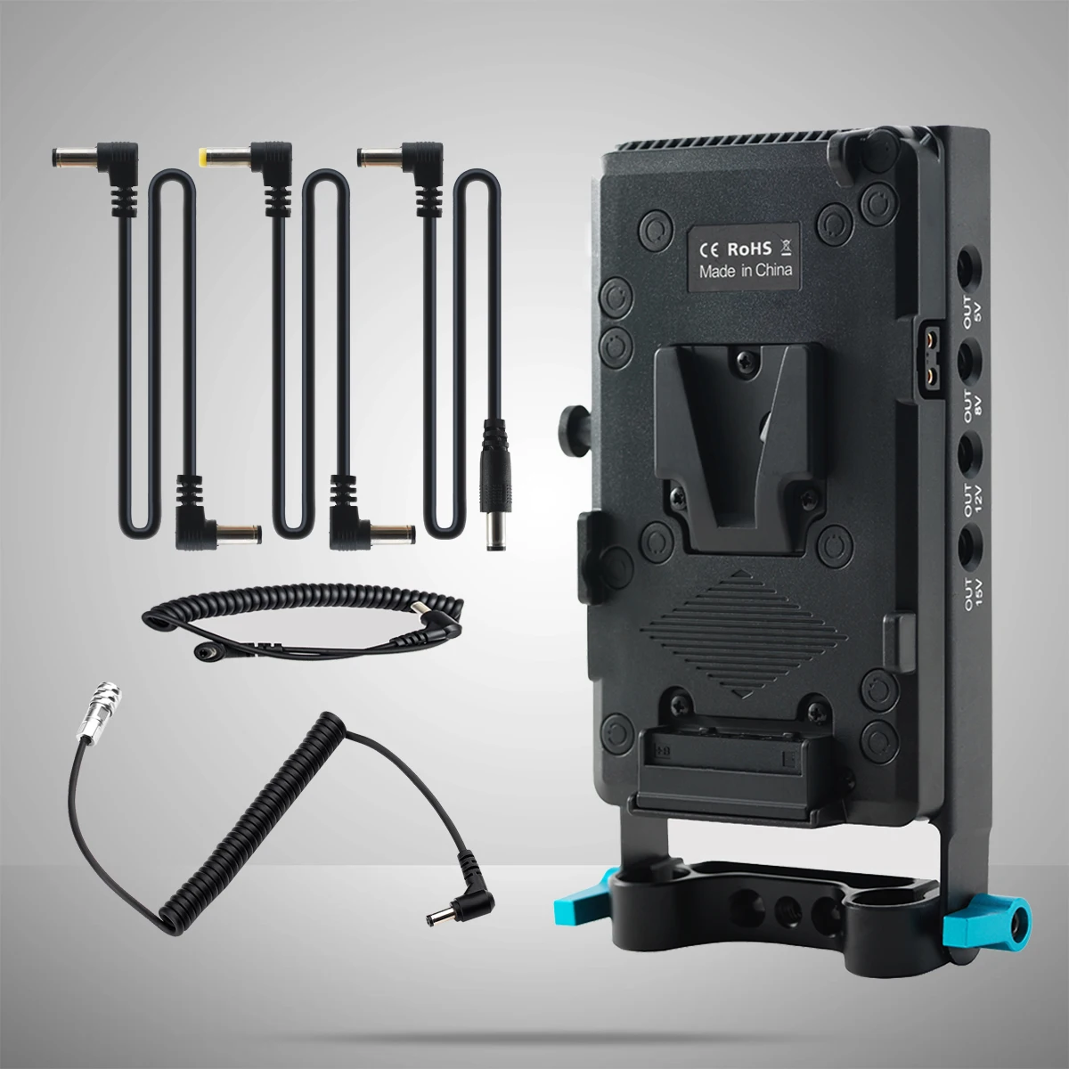 Фото Фиктивный аккумулятор FOTGA V Mount Anton Power Supply Systerm с зажимом 15 мм для карманной кинокамеры Blackmagic 4K/6K/6K PRO BMPCC 4K №1