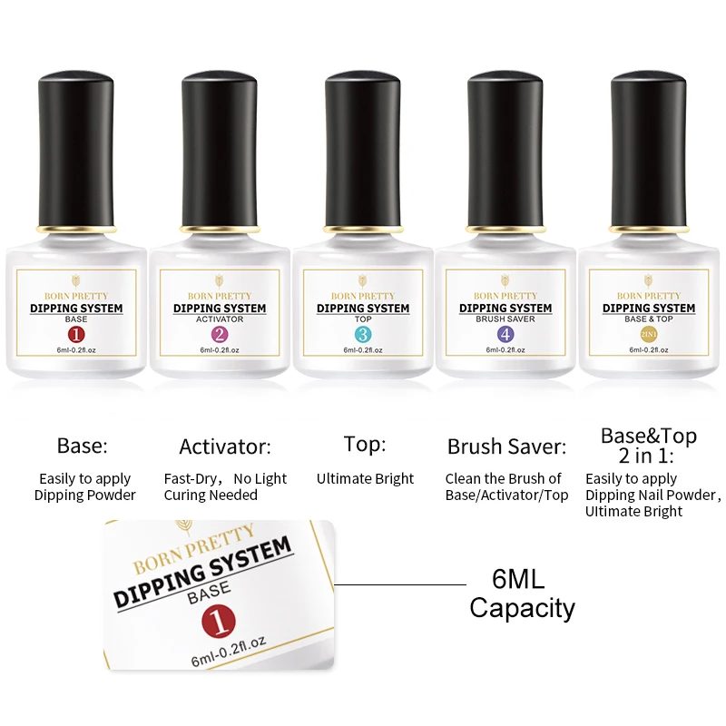 Пудра для ногтей BORN PRETTY маникюра натуральный сухой дизайн не требует УФ-лампы