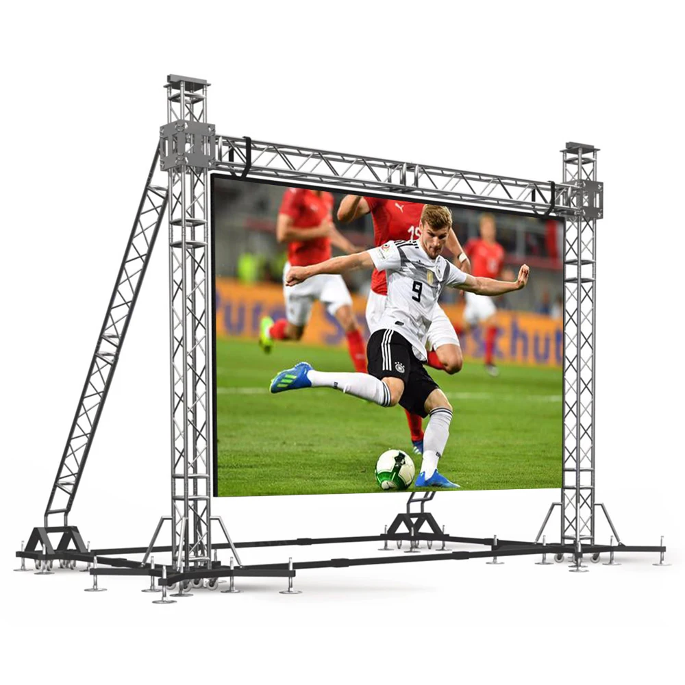 Harga Layar LED Besar Kecerahan Tinggi Luar Ruangan P5 LED Panel Matriks 640X640 Mm Ukuran 128X128 Piksel Led Layar Pabrik