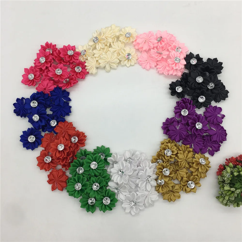 Лента стразы из полиэстера 3D Искусственные цветы Рождественское украшение для