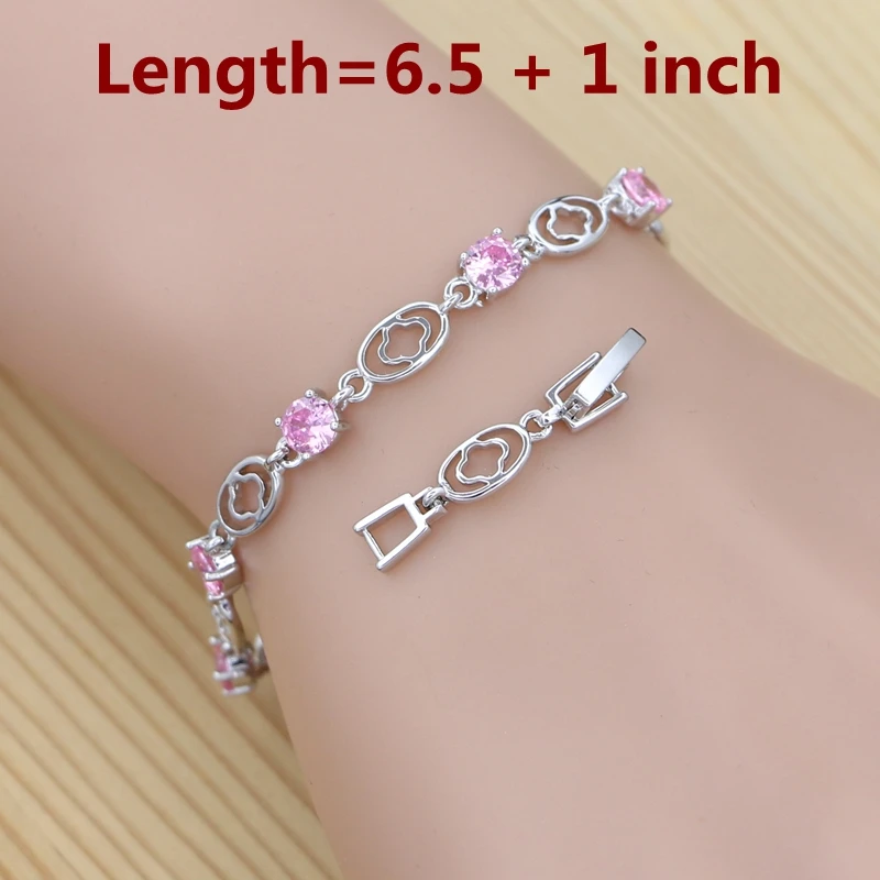 Комплект ювелирных изделий из серебра 925 пробы для невесты романтические