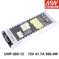 taiwan meanwell uhp 500 12 12v 41 7a 500 4w single output switching power supply active type pfc industrial control led driver