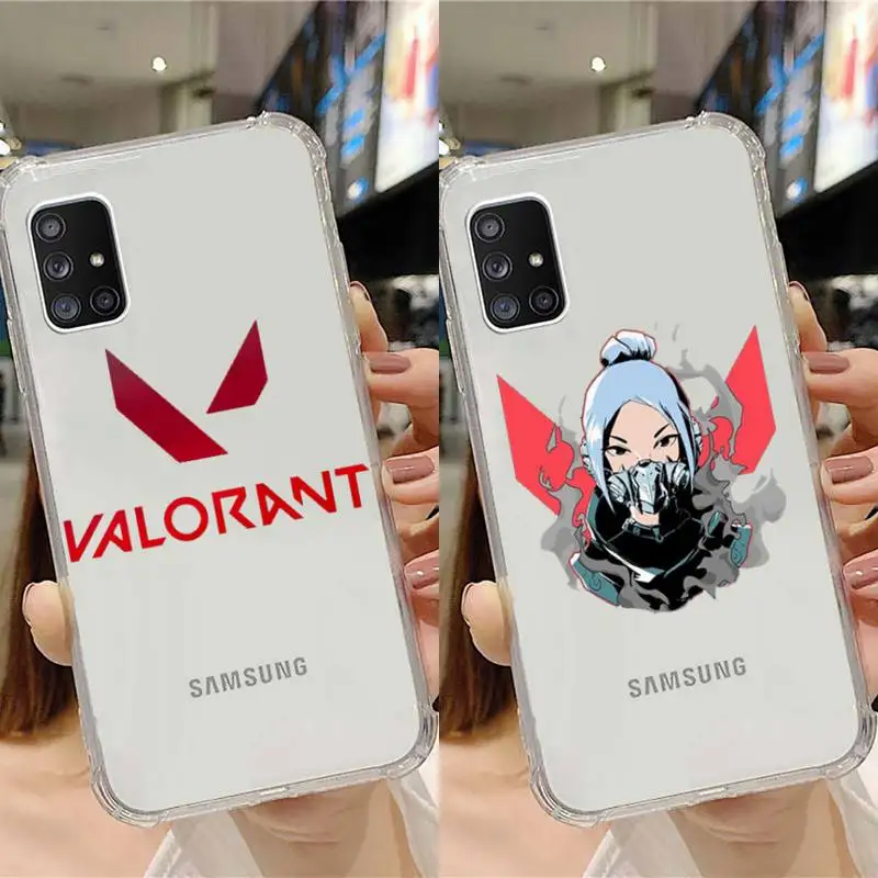 

valorant games Phone Case Transparent For Samsung Note A 7 8 9 10 20 50 51 71 90 20 11 81 e LITE Ultra PRO