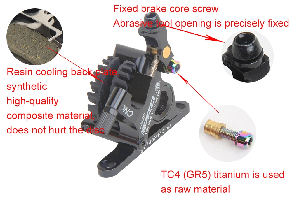 Дорожный велосипед гидравлический дисковый тормоз суппорт двусторонний