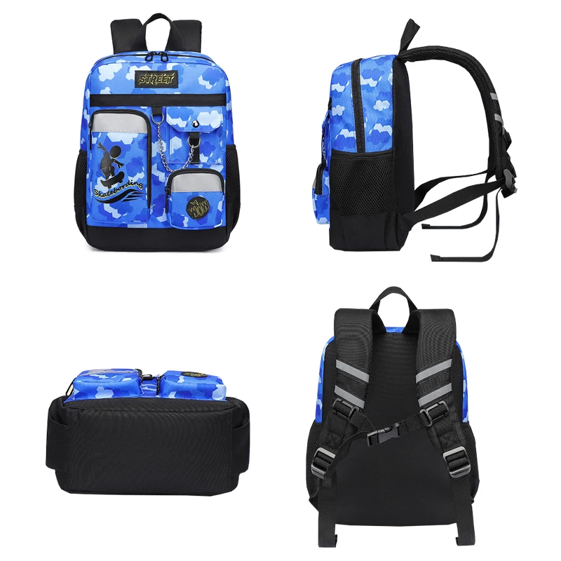 

Children's Backpack Baby Boy Non-slip Kindergarten Primary School Bag Poly Travel Bag Lightweight Large Capacity Toddler Bookbag