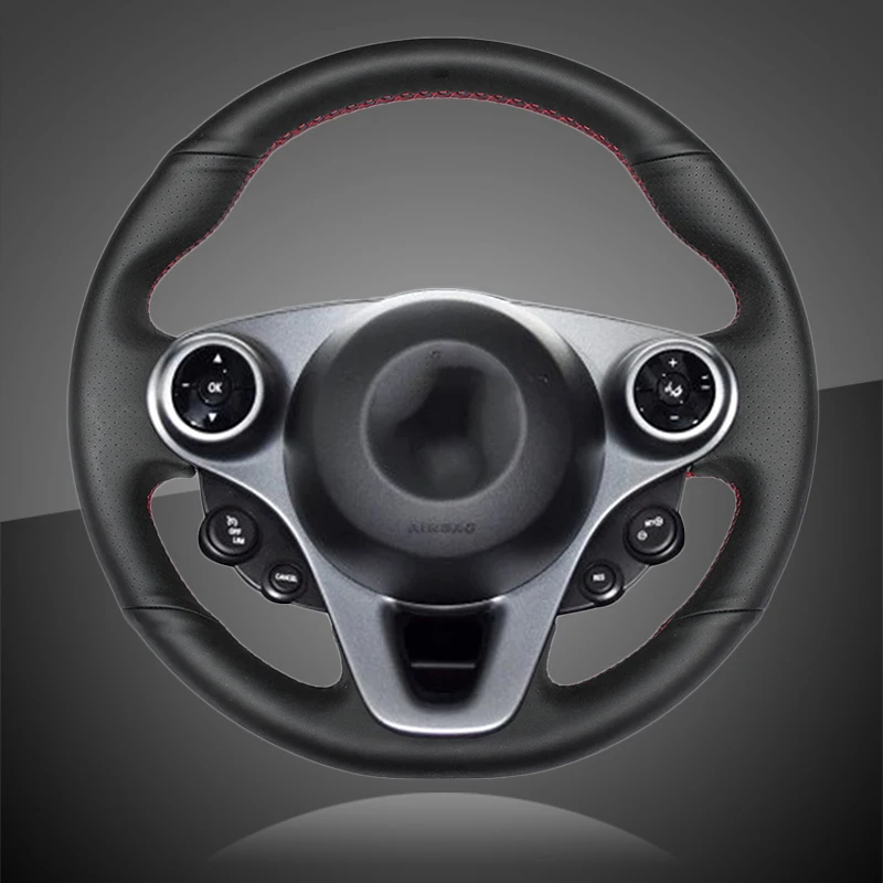 

Оплетка на руль автомобиля, новинка, оплетка для двух автомобилей Forfour 2015 2016 2017