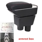 Подлокотник для Nissan sunny, versa, двухслойный центральный подлокотник с usb зарядкой, держатель для стакана, пепельница, аксессуары