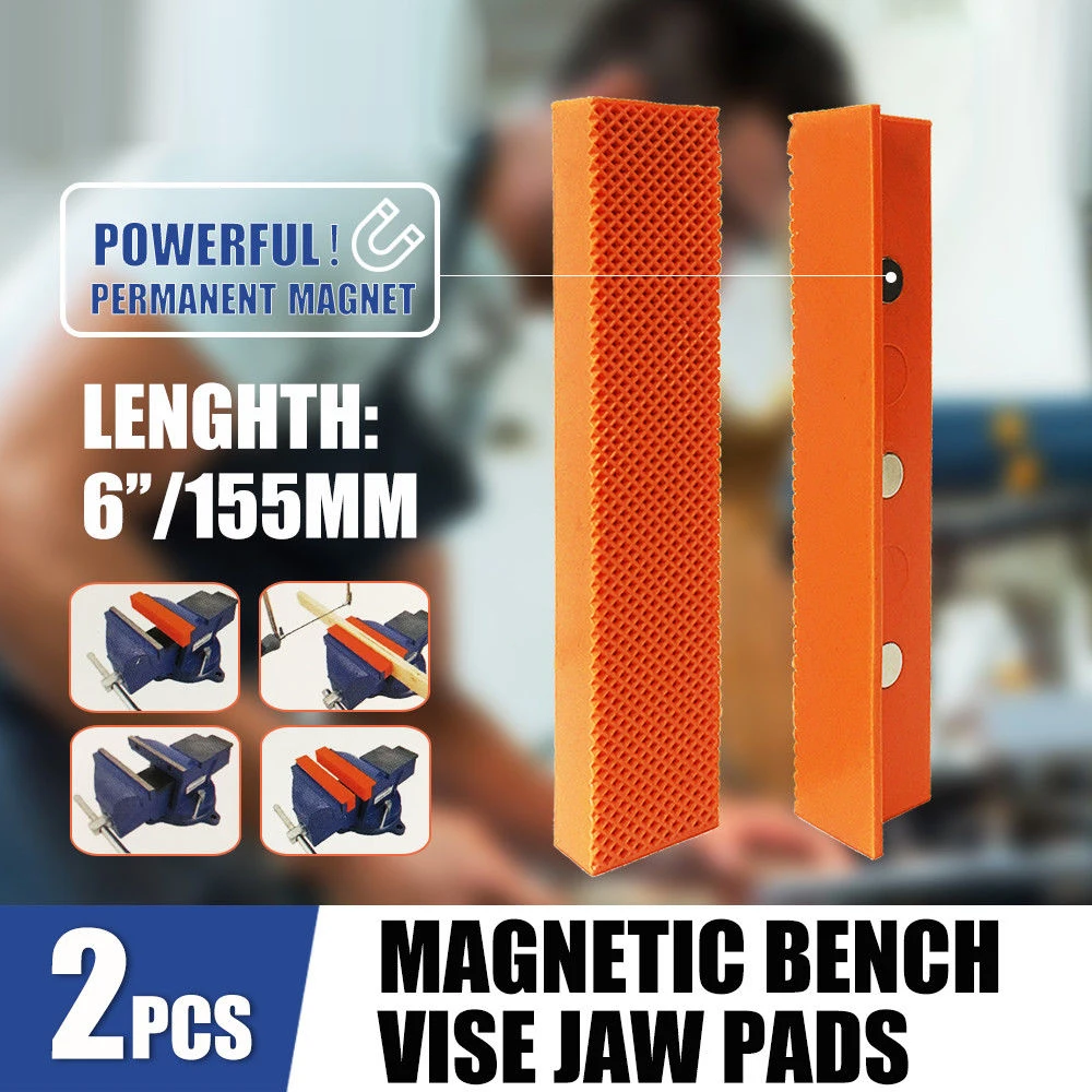2 шт. Магнитный тиски подкладка под челюсть для металлические мульти-держатель