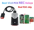 Лучший диагностический инструмент V3 V3.0 PCB, лучшие реле 9241, чип VD DS150E CDP 2018.R0 версия, Bluetooth, диагностический инструмент для автомобилей delicht, сканер для грузовиков