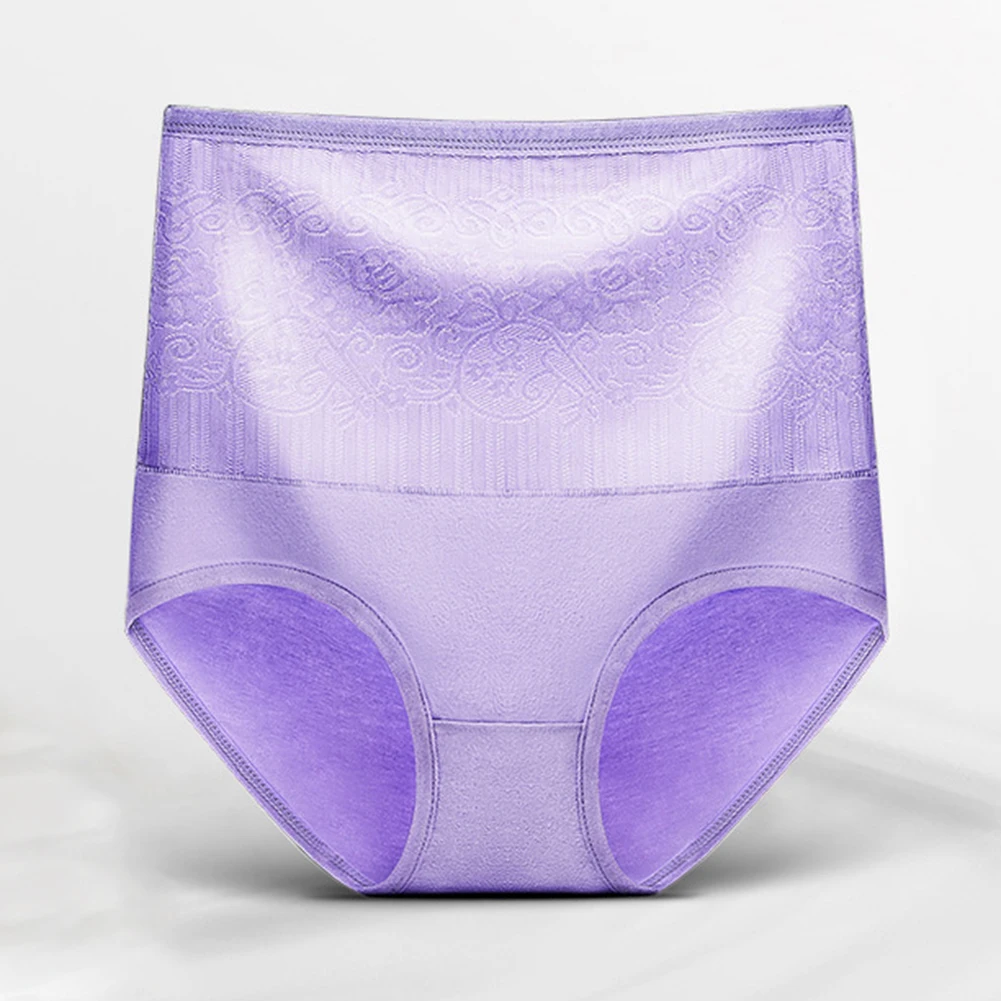 Для женщин Высокая Талия розой животик Управление лифт Хип хлопковые трусы