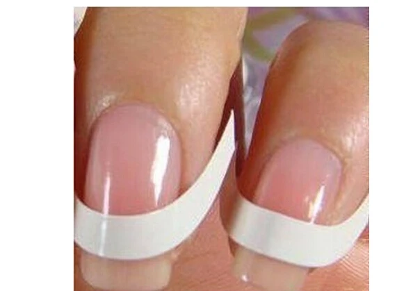 48PCS White Nail Decal French Manicure Strip Art Form Fringe Guides Water Transfer Sticker DIY Line Tips | Красота и здоровье
