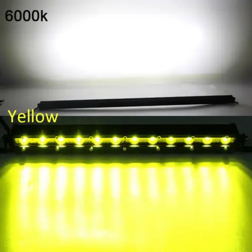 

10Inches Ultra Slim 26LED Light Bar Yellow Combo Spot Beam Waterproof For ATV Car Durable And Practical To Use