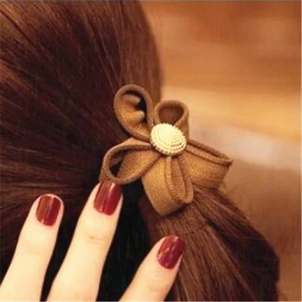 Резинки для волос эластичные в форме цветка сердца |