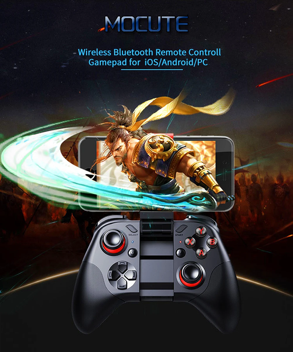 Новый Mocute 054/050/056/058/053/055 Bluetooth геймпад джойпад беспроводной VR контроллер Смартфон