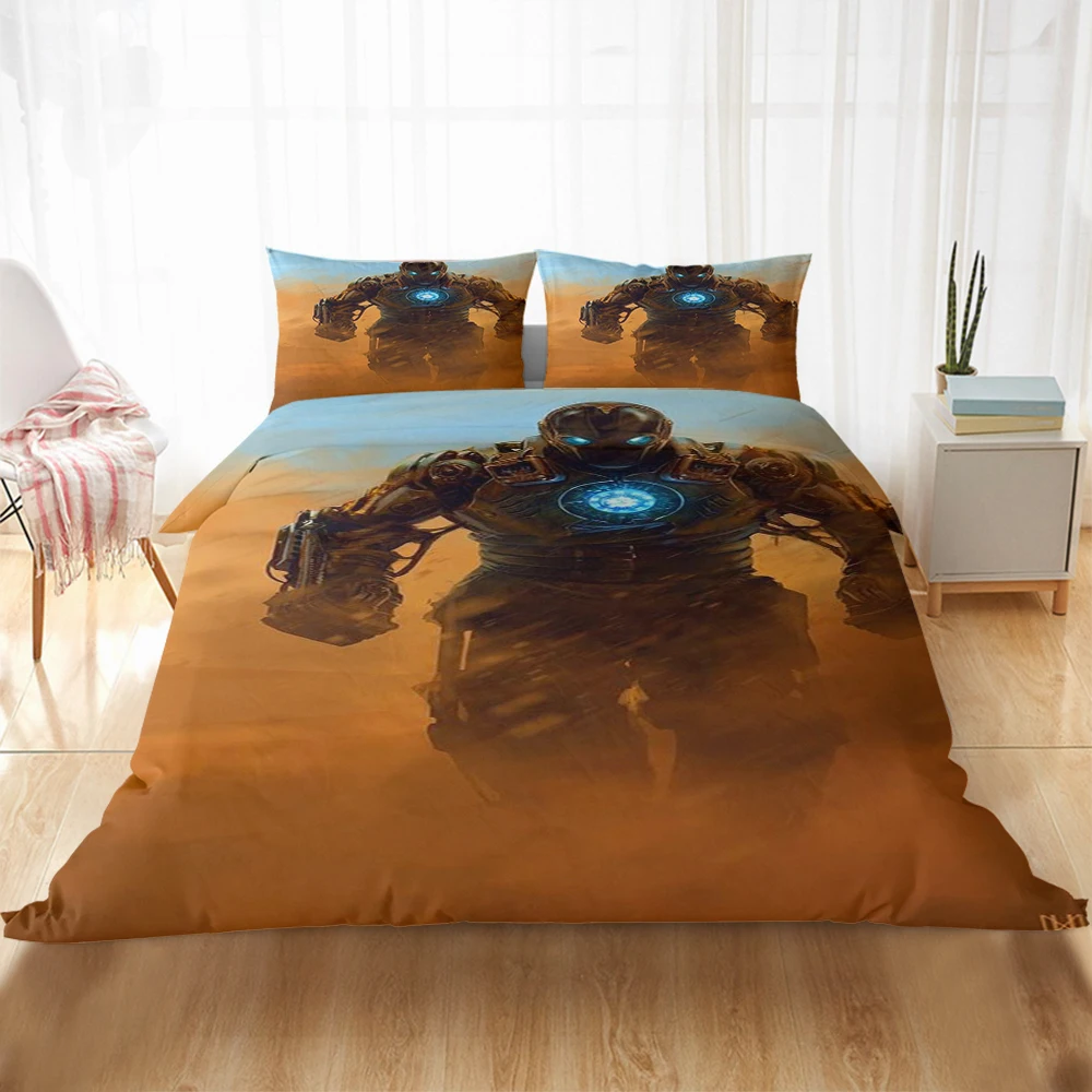 Комплекты постельного белья с 3D изображением Железного человека Комплект модное