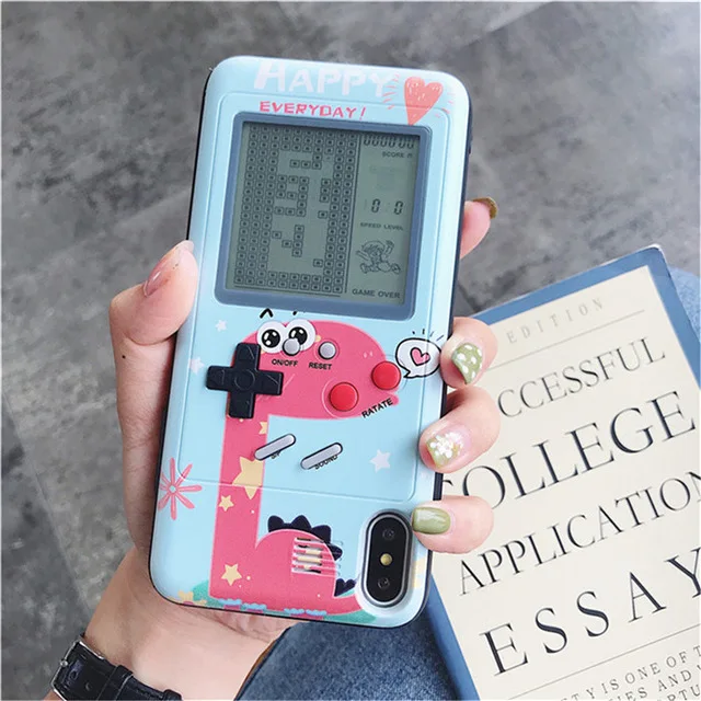 Deer Blue Ретро Teris Gameboy чехол для телефона для iPhone 11 Pro Max X XS MAX XR Мягкий ТПУ чехол для мальчика чехол для игры для Iphone 6 6S 7 8 Plus Capa - Цвет: Deer Blue