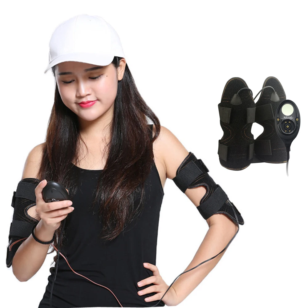 

EMS Muscle Stimulation Electrodes Arm Shaper Massager Calf Slimming Fitness Fat Burning Low Frequency Body Massage Machine
