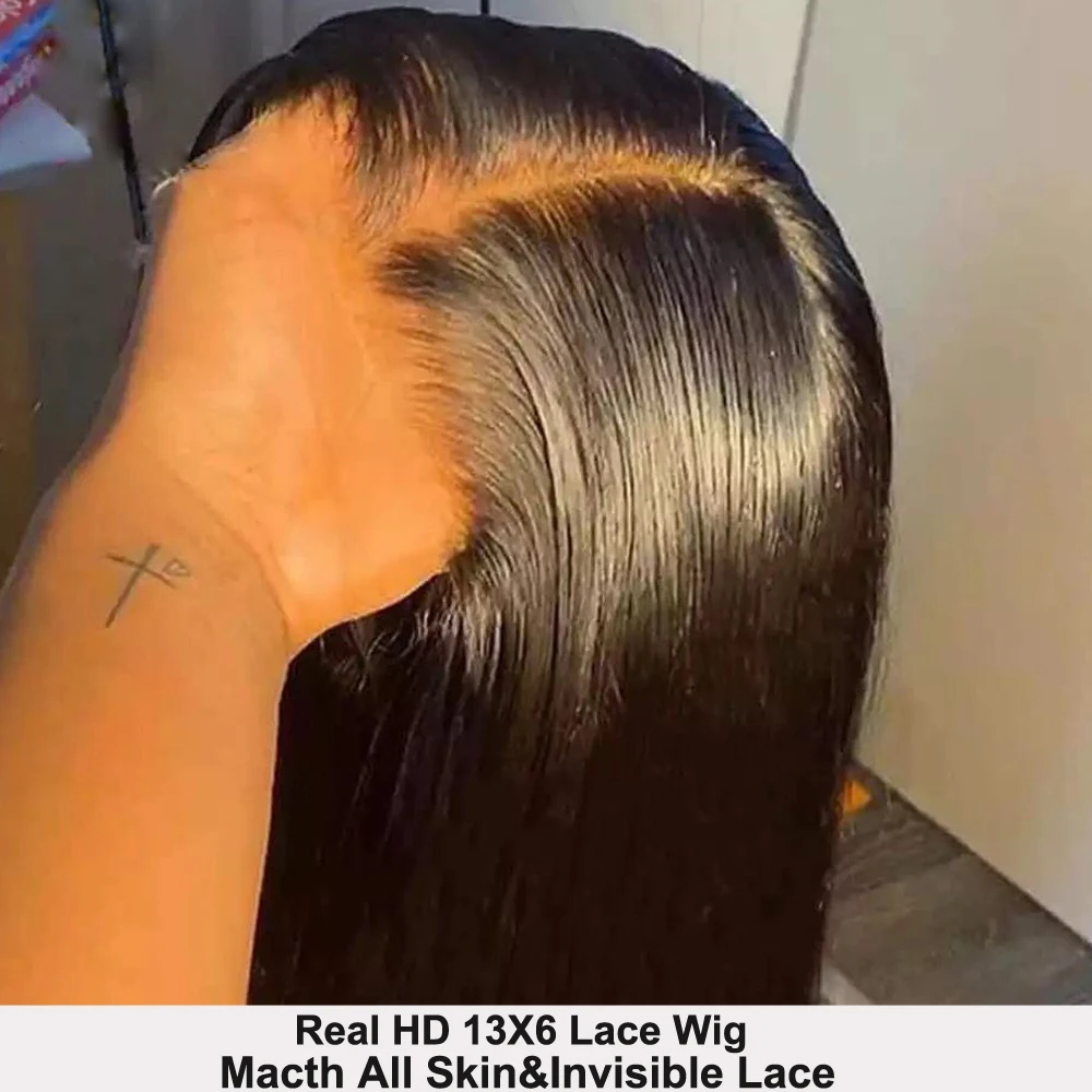 Парик на сетке HD 13X6 парики из человеческих волос предварительно выщипанные