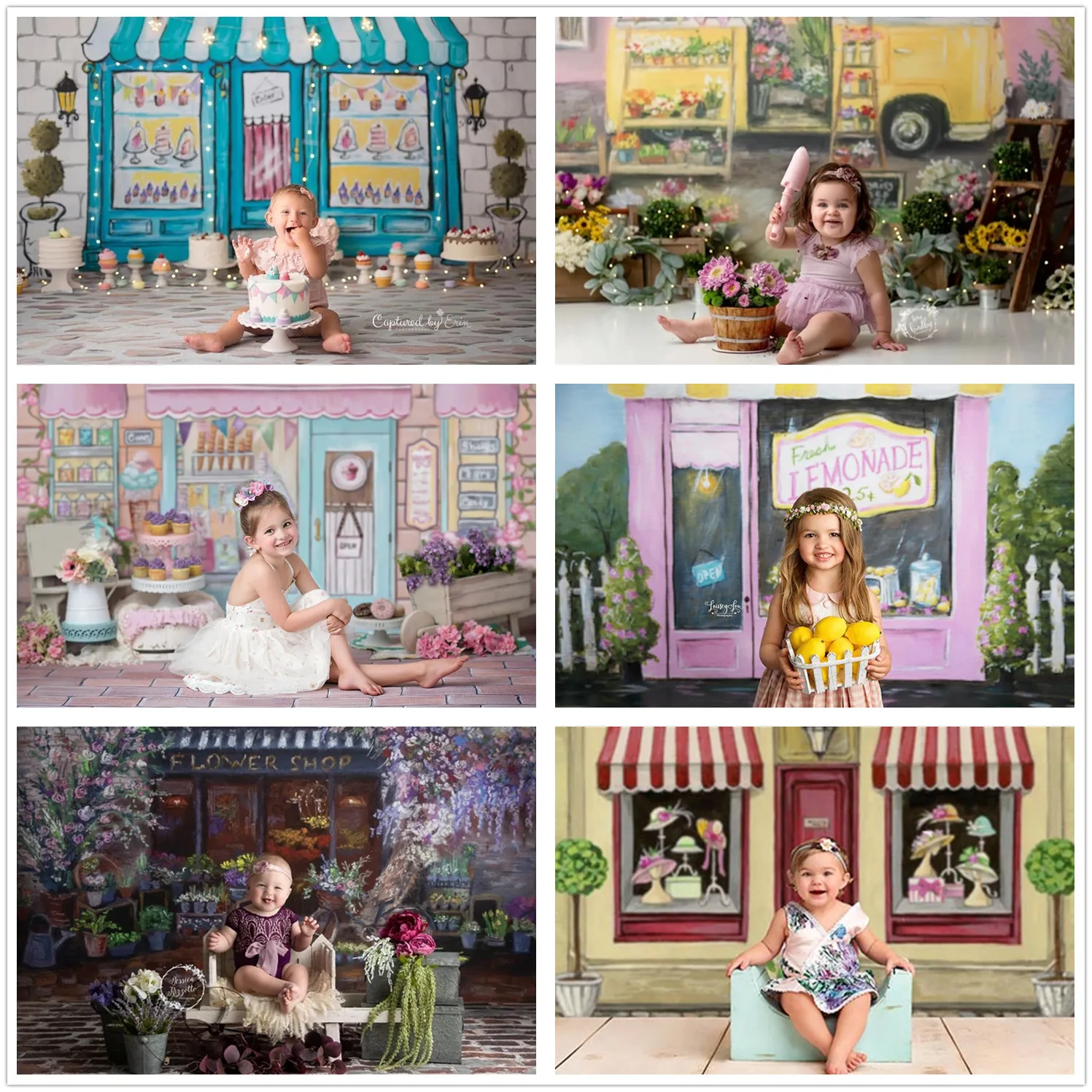 Фон для фотосъемки новорожденных детей разрисованный вручную | Электроника