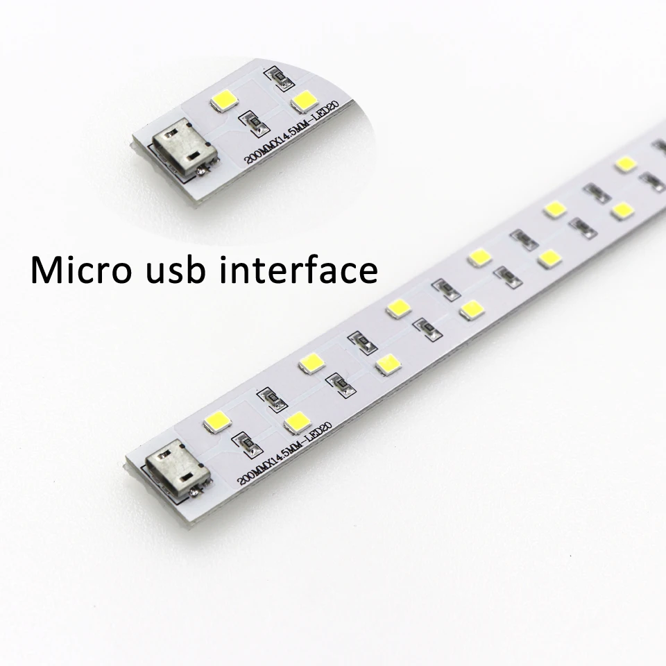Мини Портативный USB 20 см Светодиодная лента для фотостудии светодиодный белый