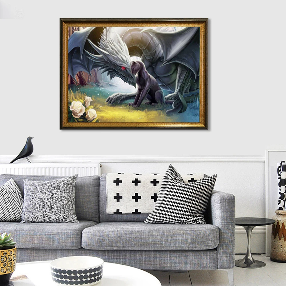 KADISCHE 5d алмазная картина полная дрель злой Дракон Новое поступление Алмазная