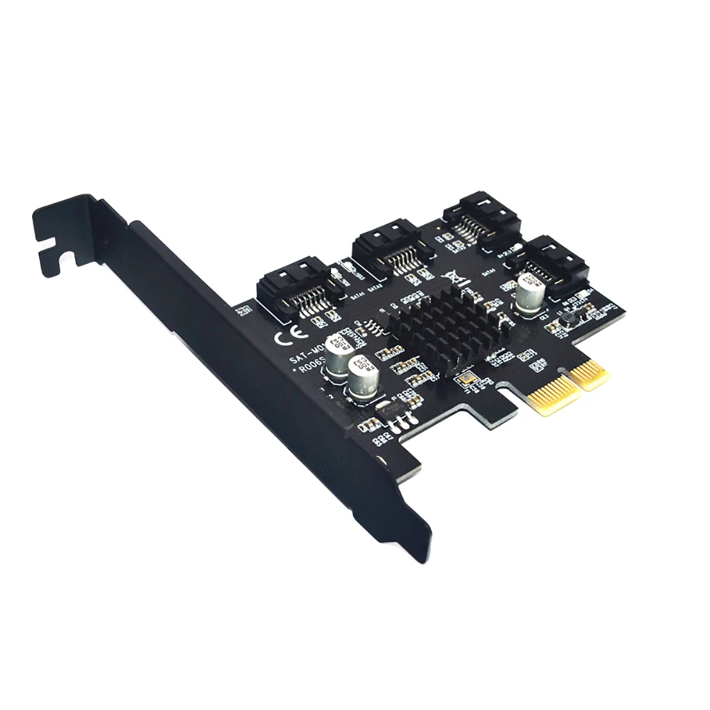 4 порта 6G PCI E к SATA 3 0 плата расширения контроллер конвертер для Windows адаптер