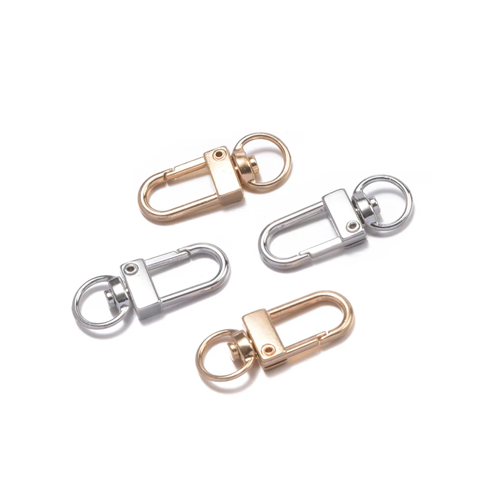 

10pcs/lot snap lobster clasp hooks gold silver DIY jewelry making findings for keychain necklace bracelet supplies