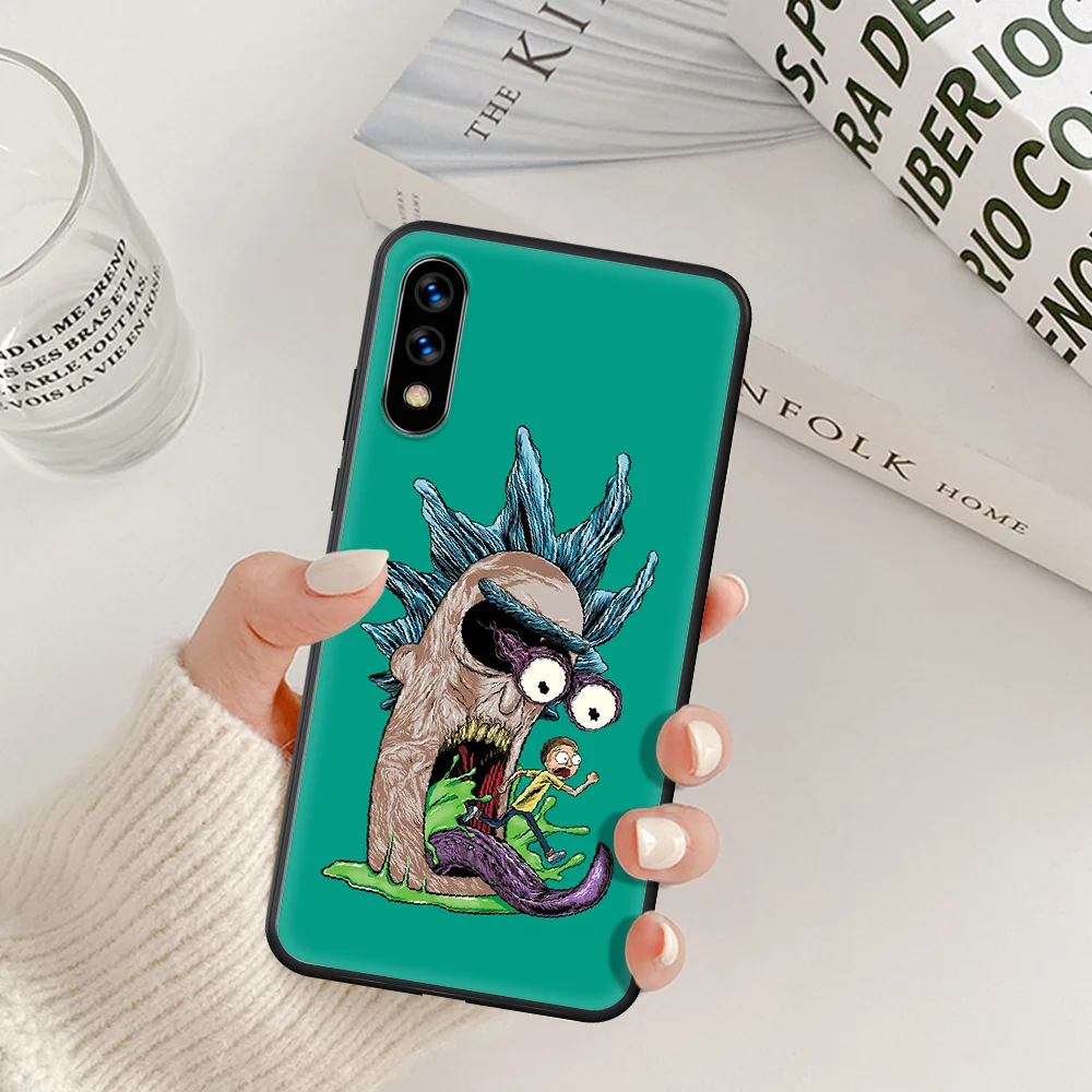 

Ricks Anime Mortys funny Phone Case For Huawei Honor 6A 7A 7C 8 8A 8X 9 9X 10 10i 20 Lite Pro Play black Hoesjes Pretty Back Tpu