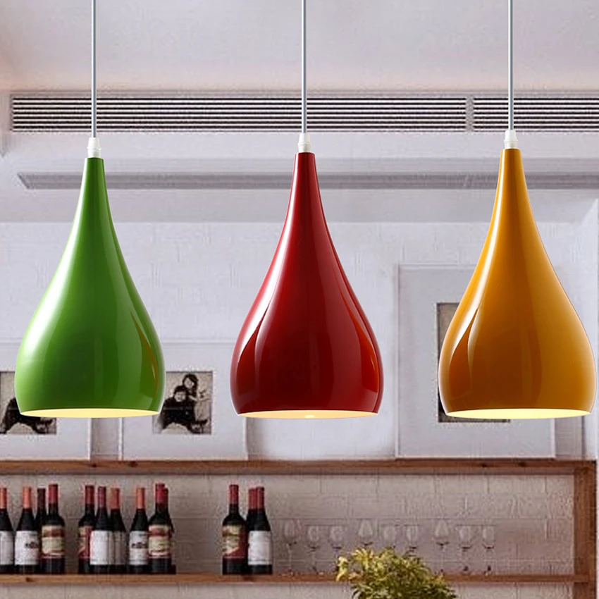 Современные подвесные светильники Лофт искусство красочное освещение