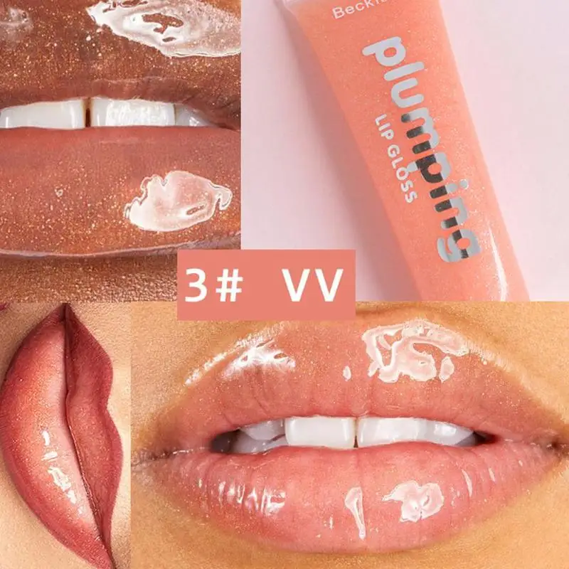 Глянцевый блеск для губ с кристаллами увлажняющий Блестящий Жидкий минеральное