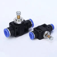 pneumatic fittings sa control valve 4 12mm od hose plastic push in gas quick connector air fitting plumbing throttle valve