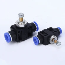Pneumatic Fittings SA  Control Valve 4-12mm OD Hose Plastic Push In Gas Quick Connector Air Fitting Plumbing Throttle Valve
