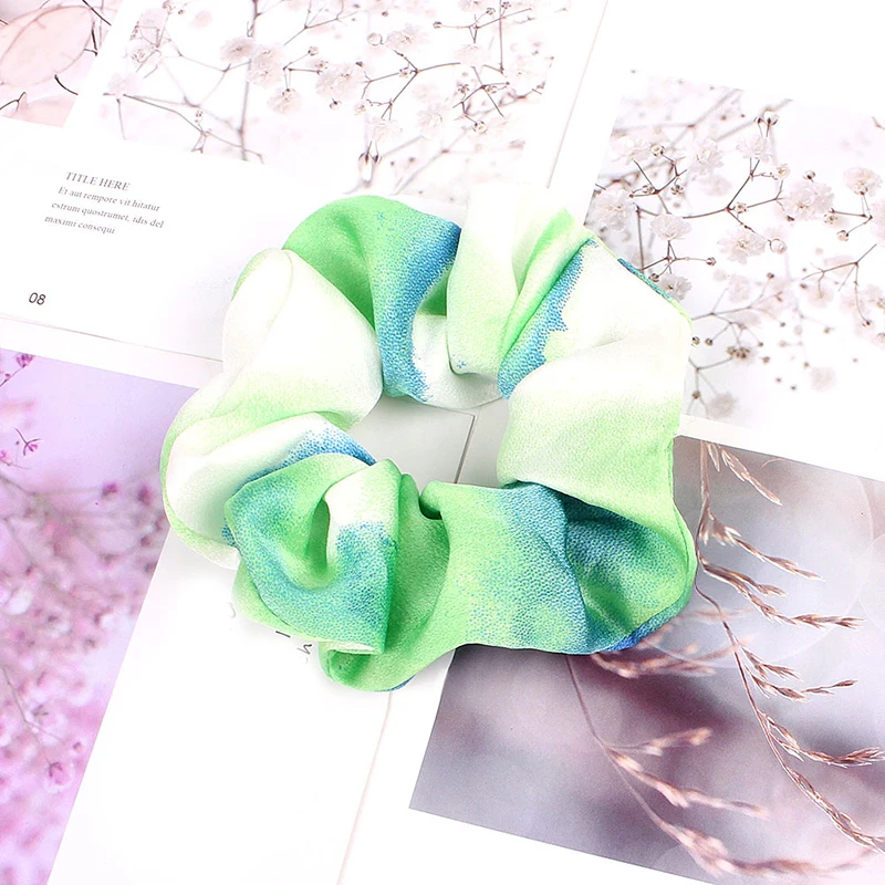 Шифоновая резинка для волос с принтом звездного неба эластичная заколка