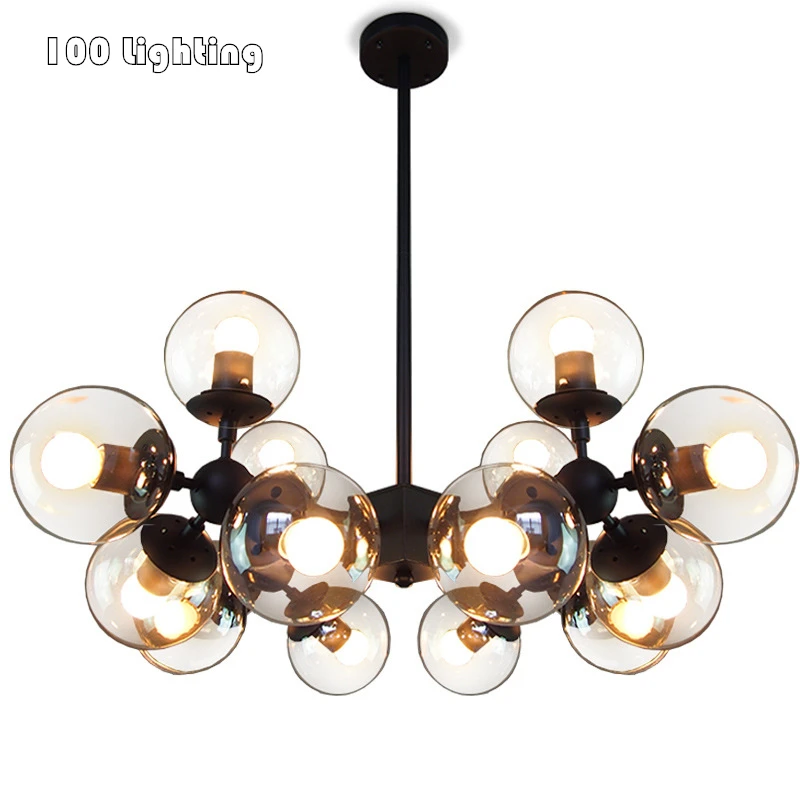 Moder Прозрачные фойе светодиодный Люстра Ресторан Спальня подвесной светильник