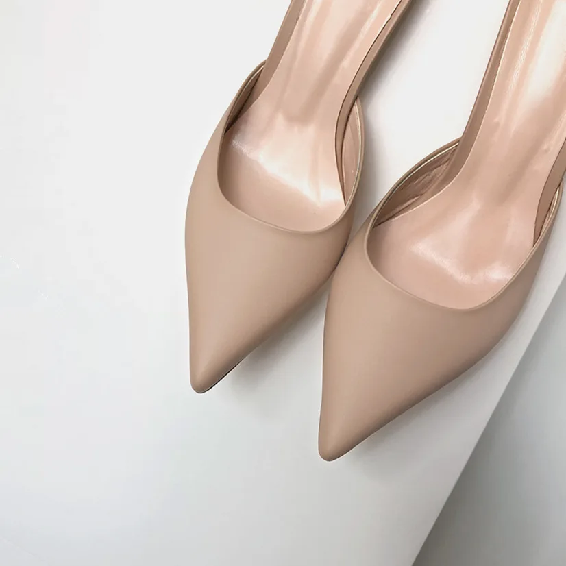 COWCOM/пикантные туфли лодочки с острым носком из органической кожи женская обувь