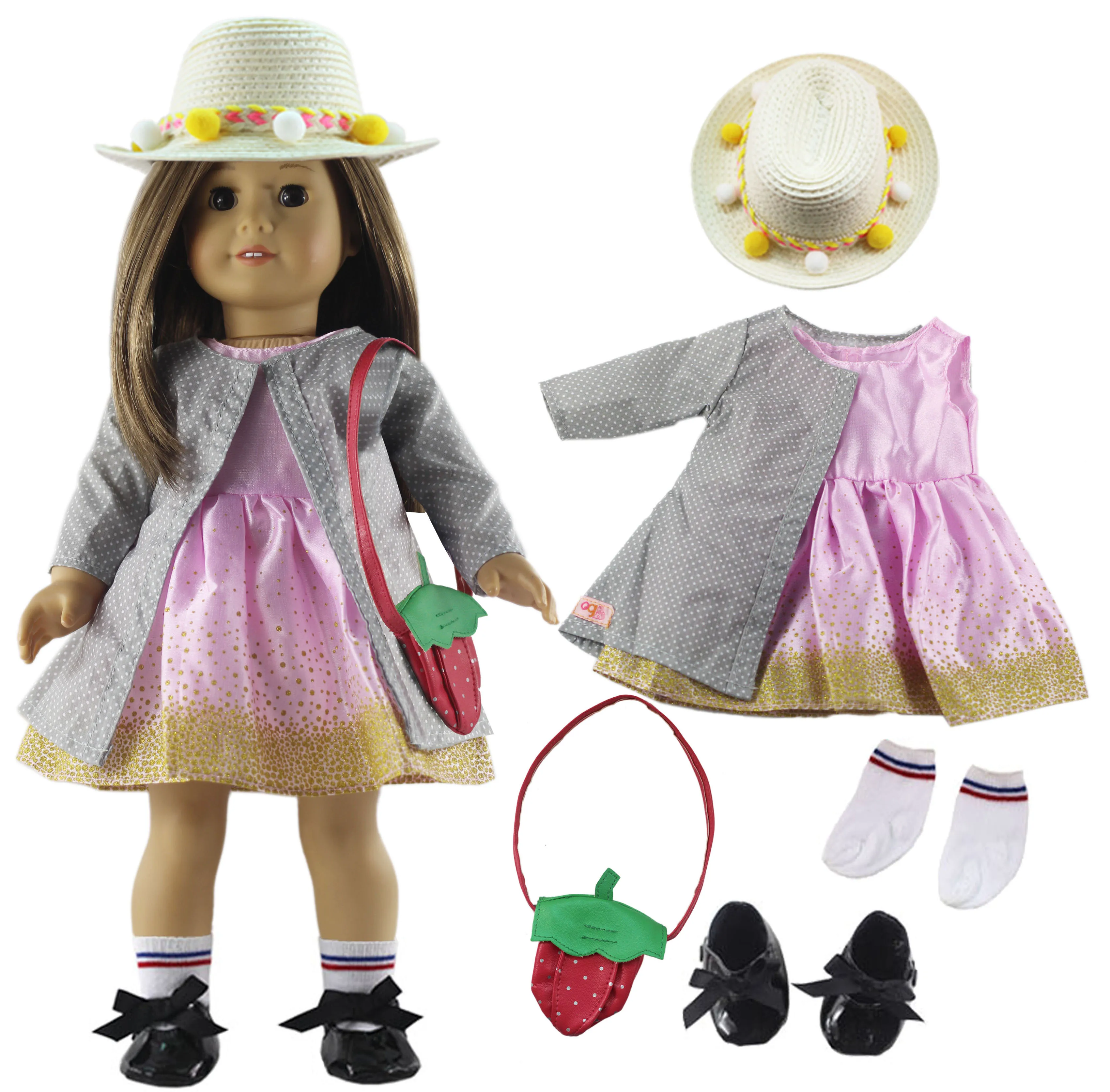 1 комплект Одежда для кукол наряд обувь 18 дюймов американская кукла много стилей