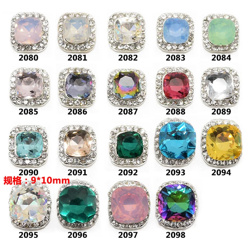 

100 шт. 3D украшения для ногтей большие кристаллы Зеленый Опал Стразы без горячей фиксации с плоской задней стороной Стразы Подвески драгоцен...