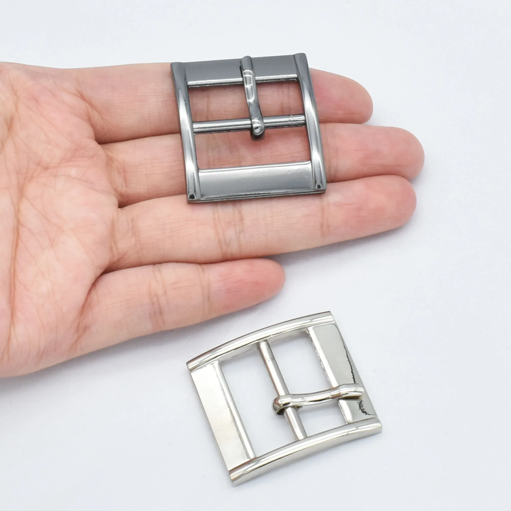 

25mm Sliver Gunmetal Belt Buckle Slide Round Buckles Adjustable Metal Purse Bag Ring Strap Buckle Handbag Webbing Hardware 6PCS