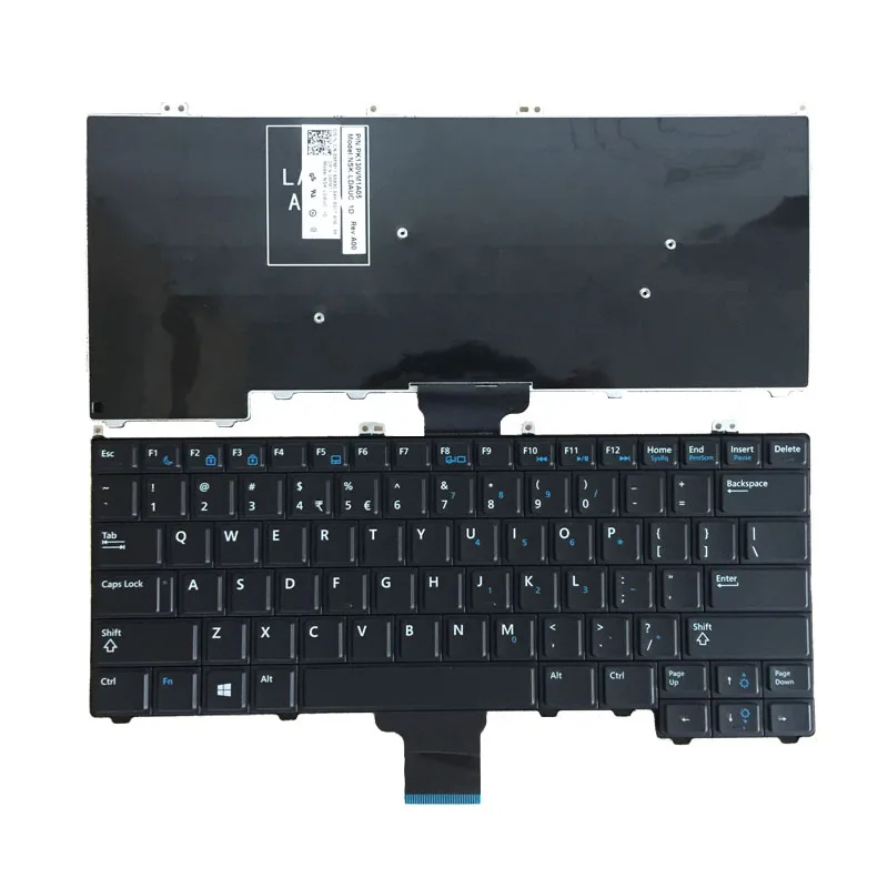 

Новая клавиатура для DELL Latitude E7240, клавиатура с поддержкой языка США, без подсветки, Черная