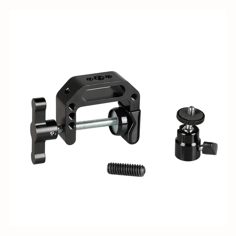 Kayulin Heavy-duty C Clamp Grip with 1/4&quot-20 Ball Head Support Holder (Black Locking Knob) | Электроника