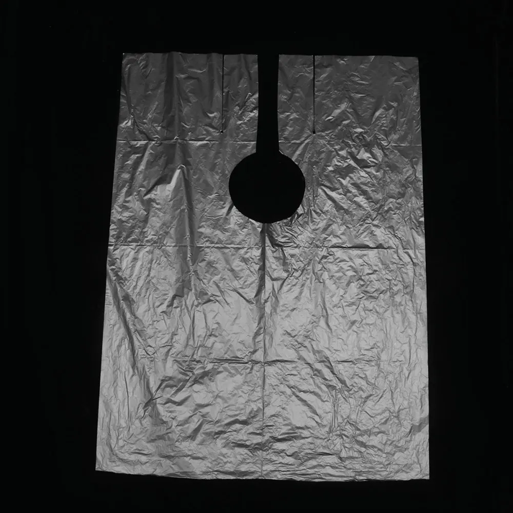 

100pcs in 2 Bags Disposable Hairdressing Cloth One Time Waterproof Transparent Shawl for Men Hair Dyeing(White)